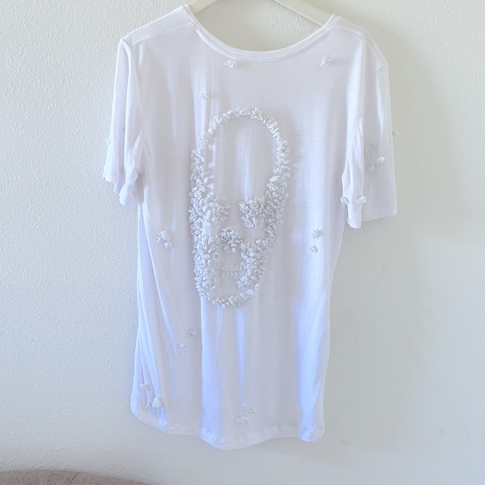 Lucien Pellat-Finet flower skull tee